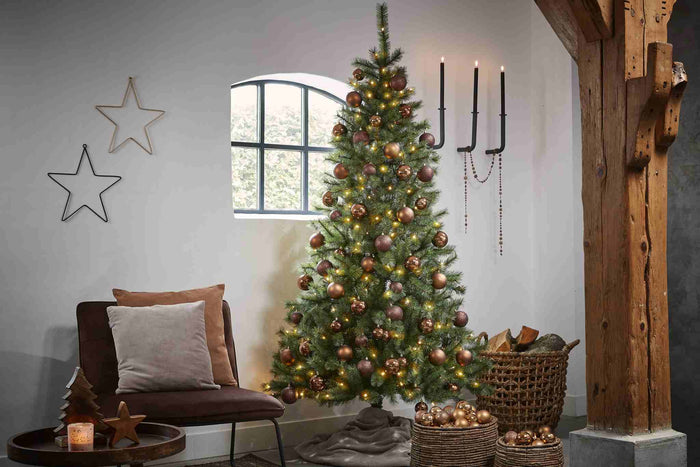 Black Box Kunstkerstboom Kingston - 125x125x230 cm - PVC|Hardnaald - Groen - 280LED