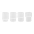 ferm LIVING Ripple Drinkglazen Set van 4 Klein - Frosted