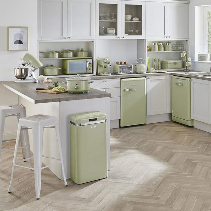 Swan Sensor Prullenbak 45 L Groen
