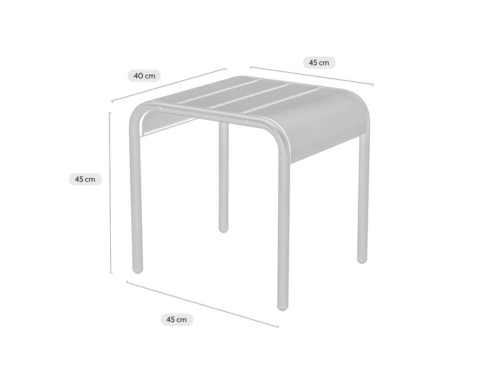 MaximaVida metalen bijzettafel krukje Max 45 cm okergeel