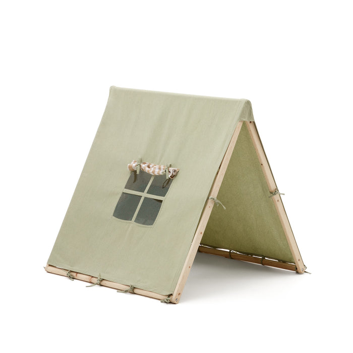 Kave Home - Groene Yanil-tipitent van 100% katoen 100 x 90 cm