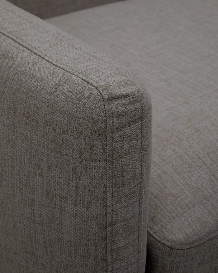 Kave Home - Sorells modulaire 5-zits buitenbank met grijze bekleding
