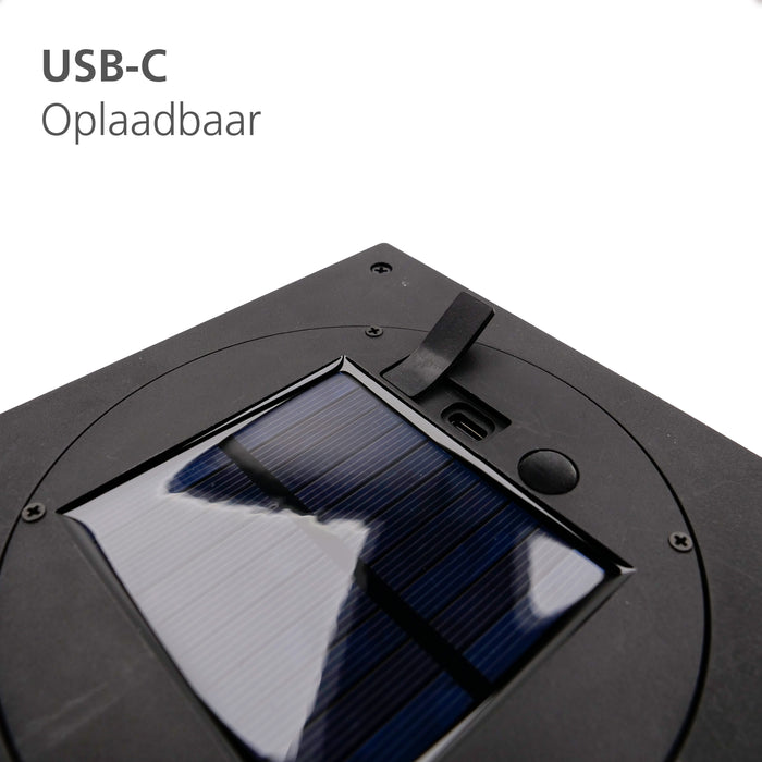 EGLO Usigni Solar Tafellamp - 28 cm - Zwart|Wit