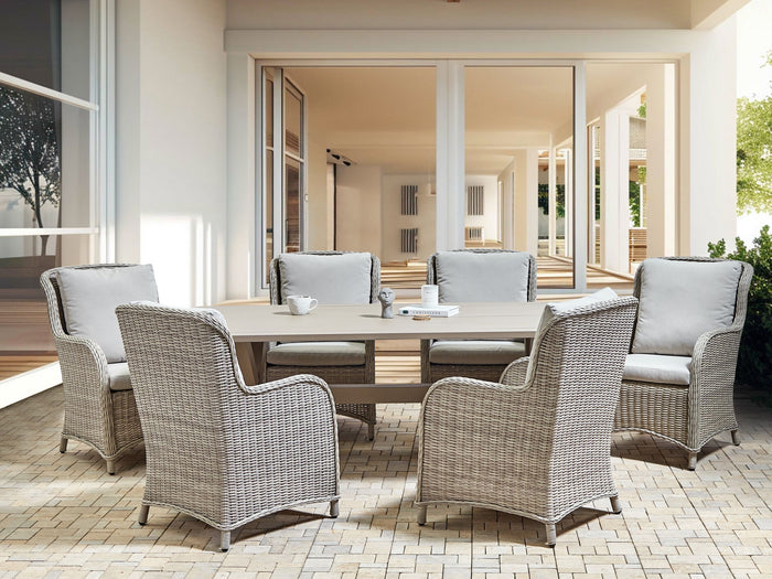 Beliani - CASCAIS - Tuinstoel set van 2 - Beige - PE rotan