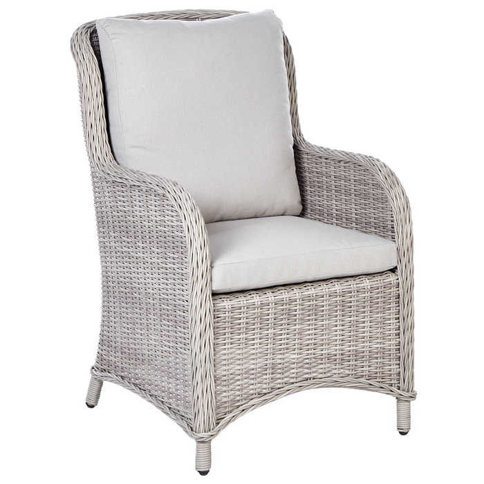Beliani - CASCAIS - Tuinstoel set van 2 - Beige - PE rotan