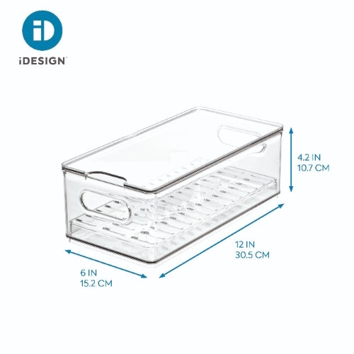 iDesign - Koelkast Organizer met Lekbak, 15.2 x 30.5 x 10.7 cm, Kunsts