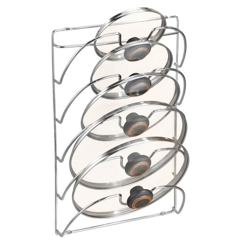 Pannendeksel Houder, 27.9 x 10.4 x 43.2 cm, RVS, Zilver - iDesign | Cl