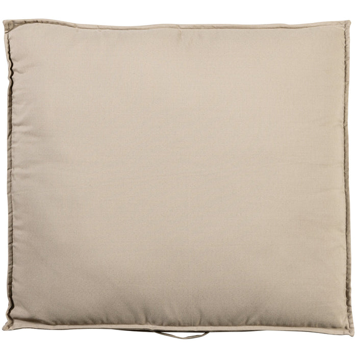 WOOOD Zit-|Rugkussen Victor - Polyester - Zand - Set van 2