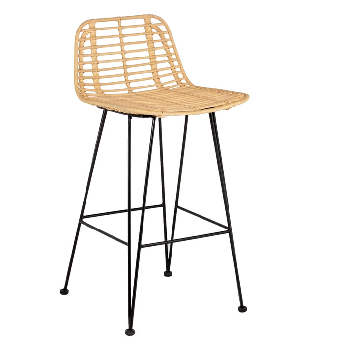 Giga Meubel - Barkruk Yara Rotan Naturel  - Set van 2