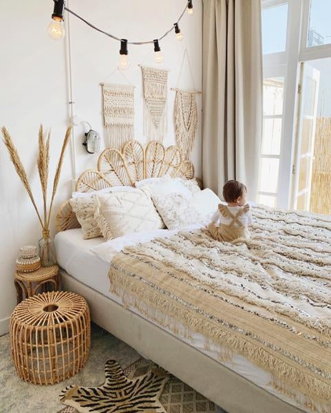 Giga Meubel - Rotan Bedwand - 160cm - Laure