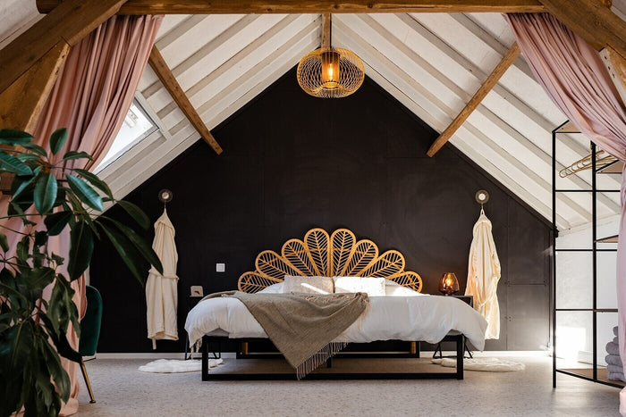 Giga Meubel - Bedwand Rotan - 183 cm - Laure