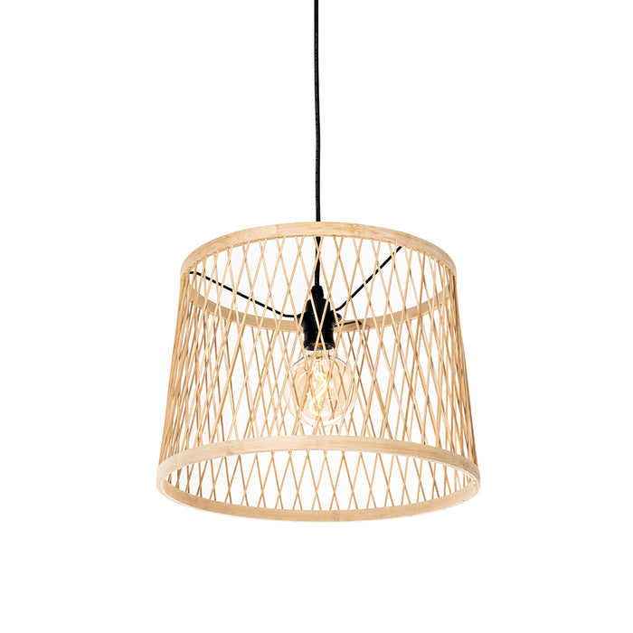 QAZQA Smart buiten hanglamp rotan 3-lichts incl. 3 Wifi G95 - Calamus
