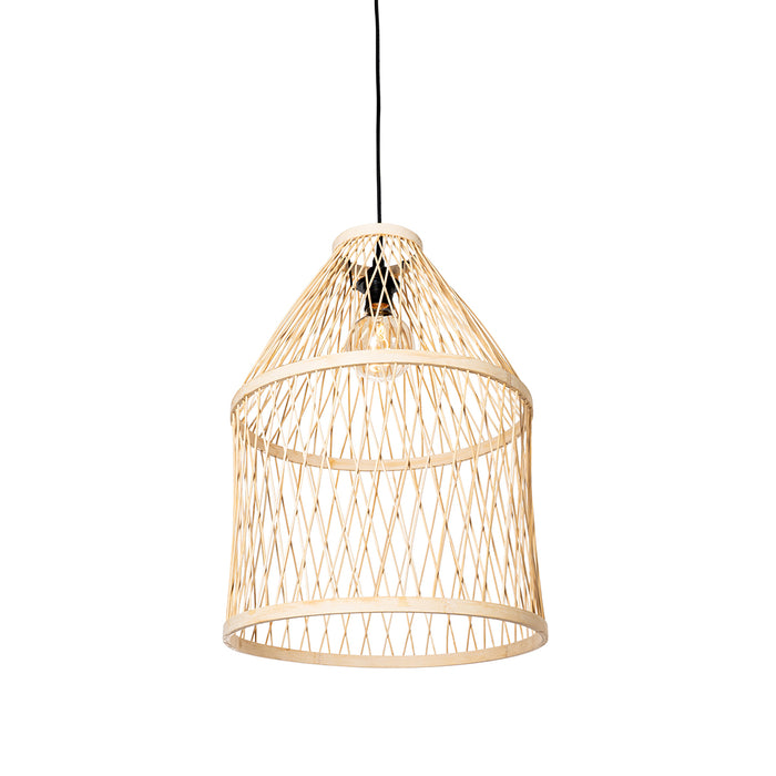 QAZQA Smart buiten hanglamp rotan 3-lichts incl. 3 Wifi G95 - Calamus