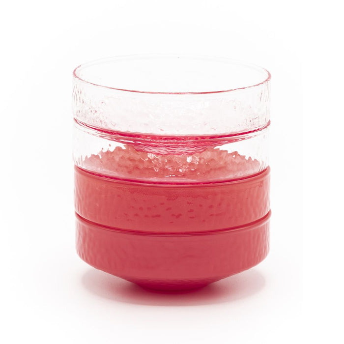 Brût Homeware, Schaaltjes Claude, roze | roze transparant, set van 4