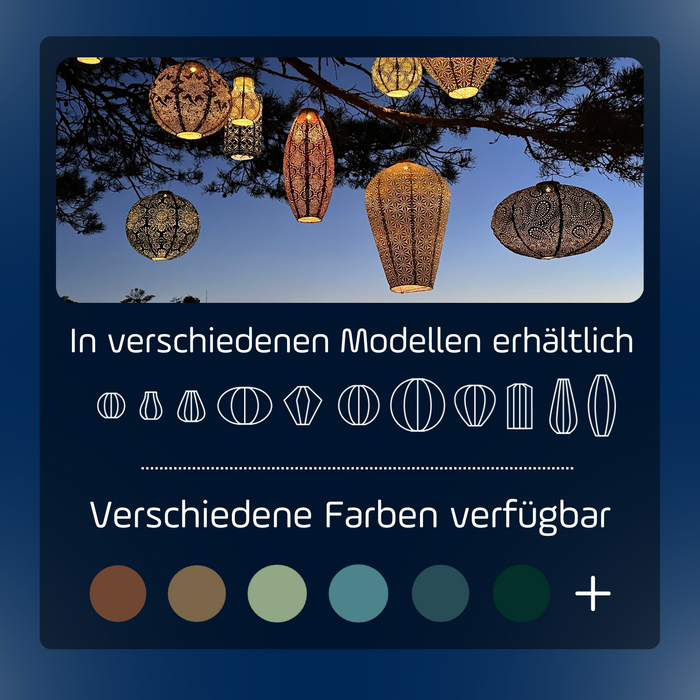 Lumiz Solar tuinverlichting Ikat Rond - 30 cm - Koper