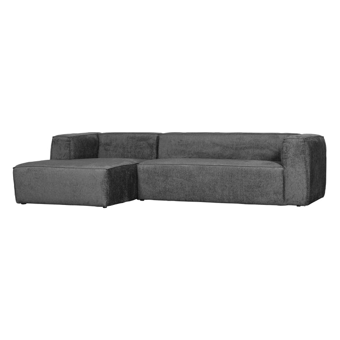 WOOOD Bean Hoekbank Links - Structure Velvet - Cloud Sky
