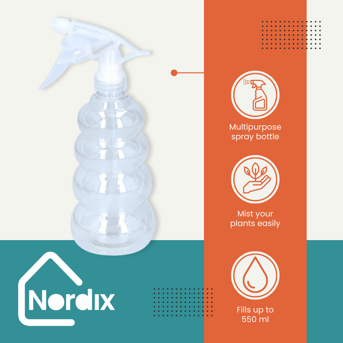 NORDIX Plantenspuit Plantensproeier Waterverstuiver Sprayflacon 550...