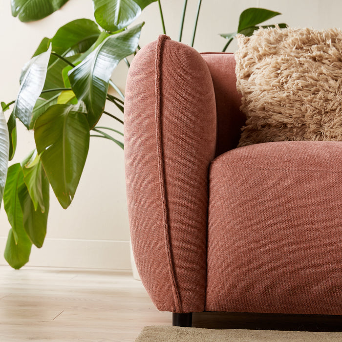 by fonQ Soft Hoekbank met Chaise Longue Rechts - Micro Chenille - Oud Roze