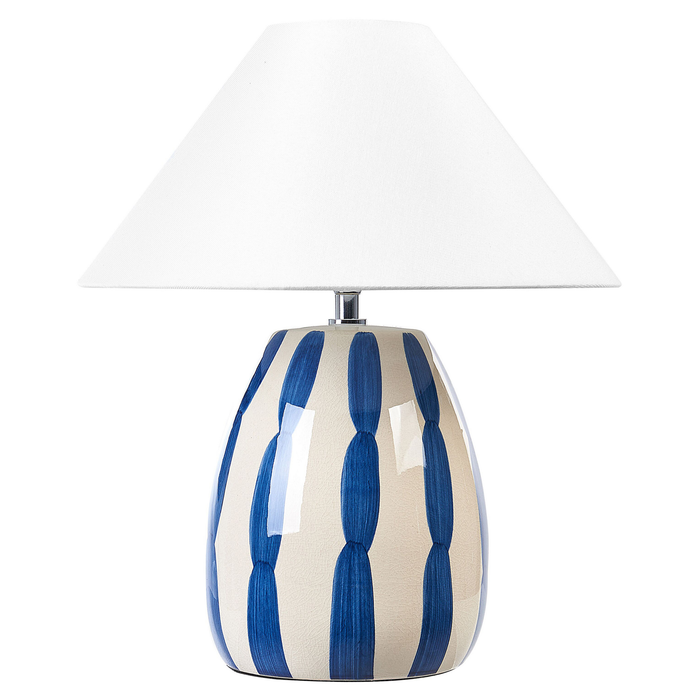 Beliani - LUCHETTI - Tafellamp - Lichtbeige - Keramiek