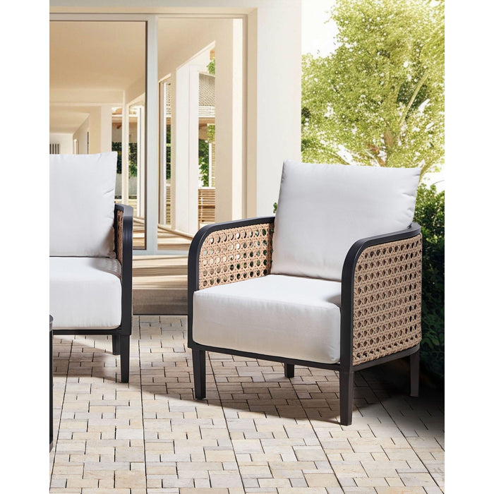 Beliani - MONTEFALCO - Tuinstoel - Wit - Aluminium