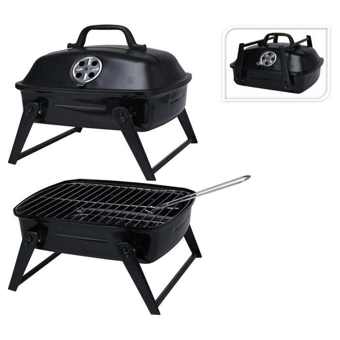 ProGarden Barbecuegrill draagbaar zwart