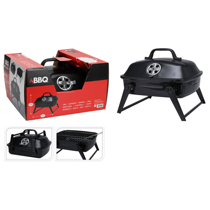 ProGarden Barbecuegrill draagbaar zwart