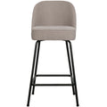WOOOD Vogue Barkruk H 89 cm - Geweven Stof - Sand