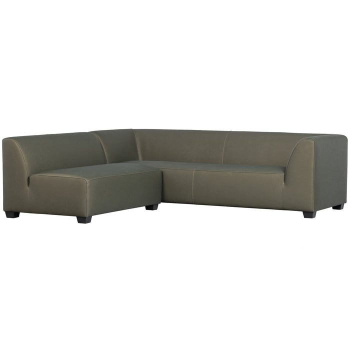 vtwonen Hollandia Hoekbank Buiten - PVC - Groen - 74x230x85