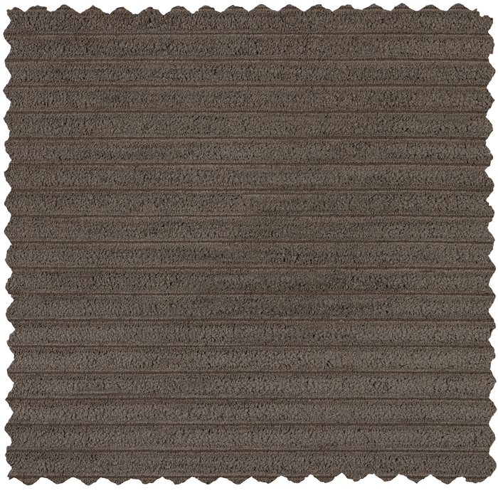 WOOOD Bean Hoekbank met Chaise Longue Rechts - Ribstof - Mud