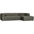 WOOOD Bean Hoekbank met Chaise Longue Rechts - Velvet - Waterplant