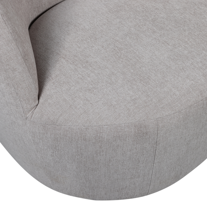 vtwonen Turn Draaifauteuil - Velvet - Naturel - 78x82x87