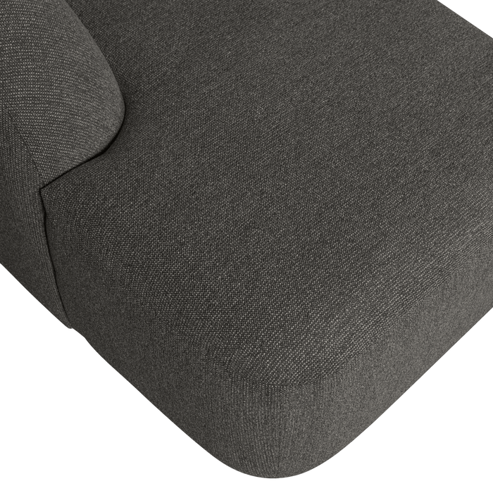 WOOOD Sloping U-Bank - Chenille - Grijs/Zwart Melange