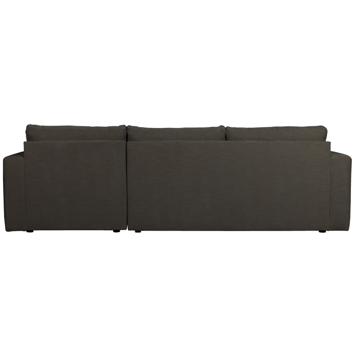 vtwonen Bar Chaise Longue Rechts - Stof - Antraciet - 87x280x170
