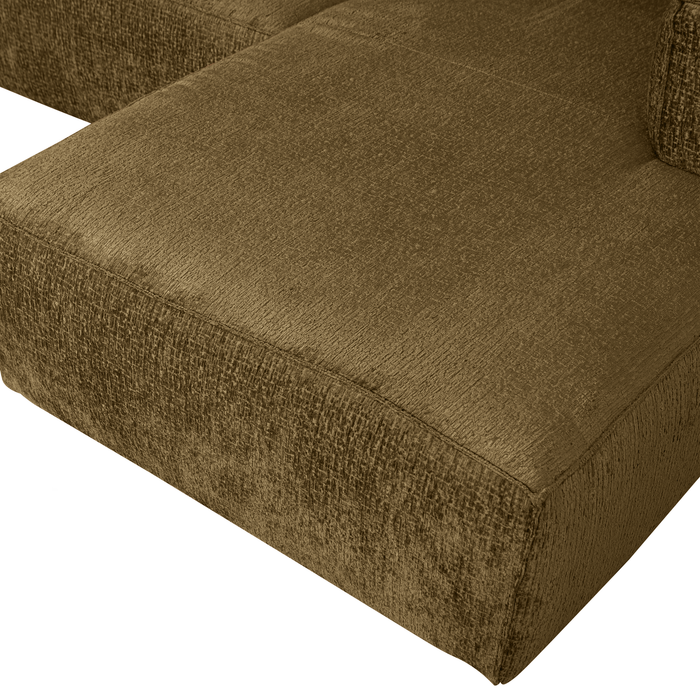 WOOOD Bean Hoekbank met Chaise Longue Rechts - Velvet - Spices