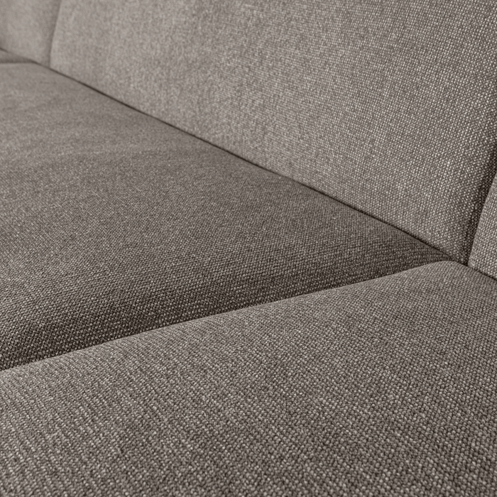 WOOOD Sloping U-Bank - Chenille - Grijs Melange