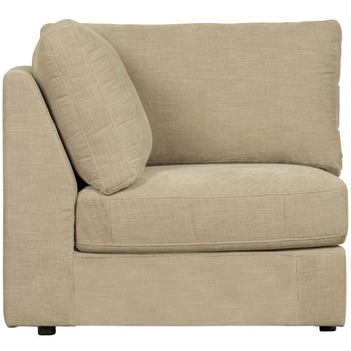 vtwonen Family Hoek Bank Element - Polyester - Zand - 85x96x96
