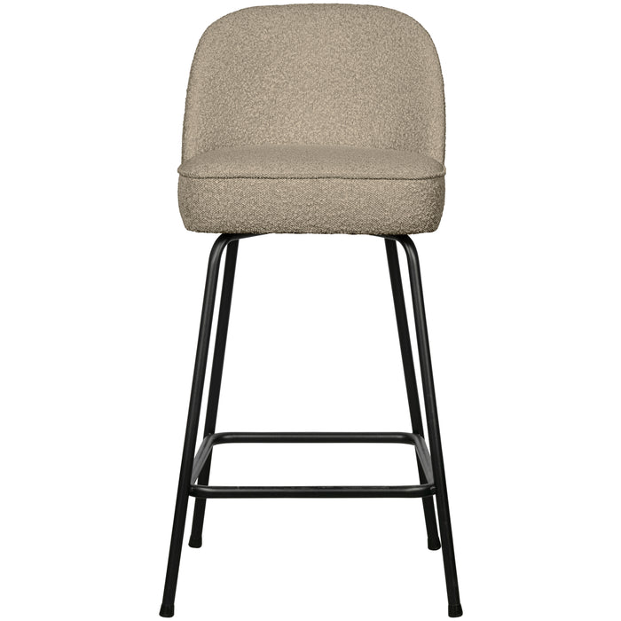 WOOOD Vogue Barkruk H 89 cm - Polyester - Beige