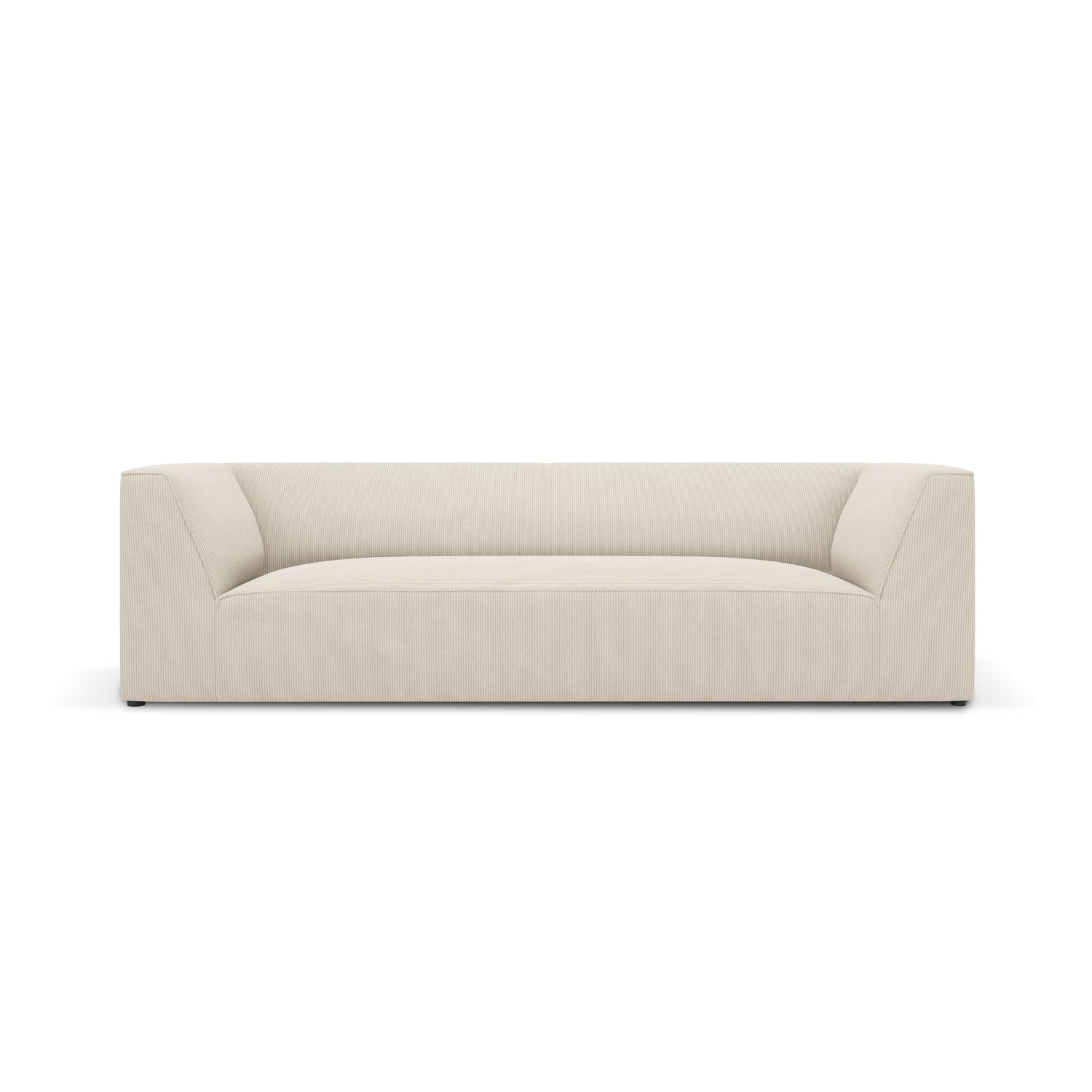Windsor & Co Sao 3-zitsbank - Ribstof - Lichtbeige