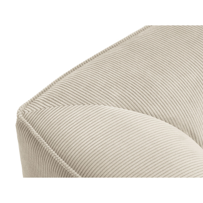 Windsor & Co Sao 3-zitsbank - Ribstof - Lichtbeige