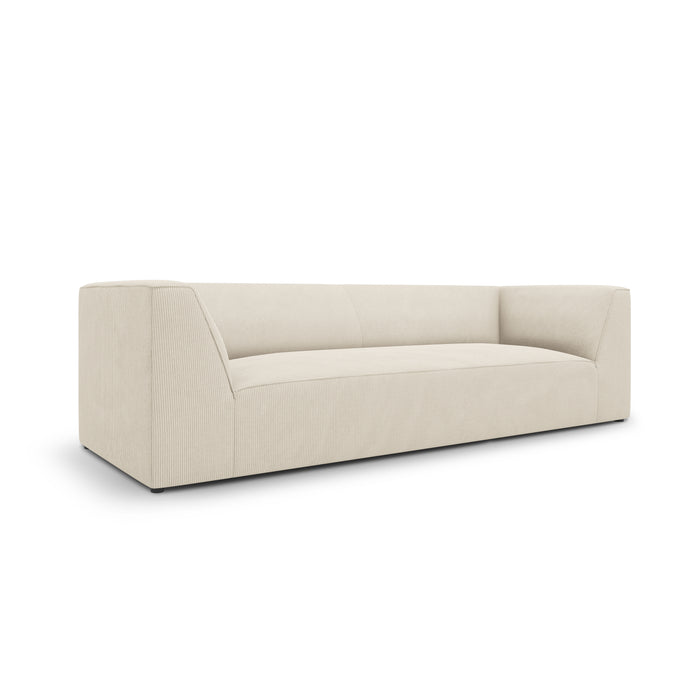 Windsor & Co Sao 3-zitsbank - Ribstof - Lichtbeige