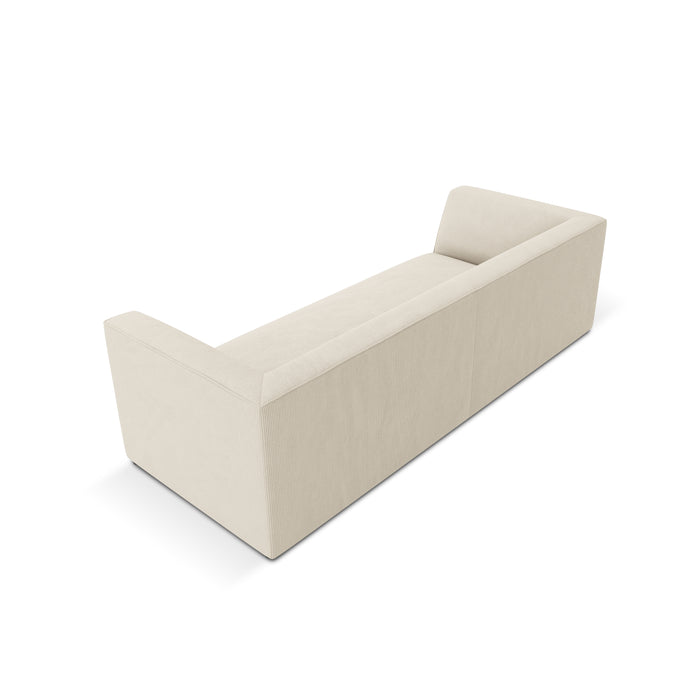 Windsor & Co Sao 3-zitsbank - Ribstof - Lichtbeige