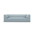 Windsor & Co Sao 3-zitsbank - Ribstof - Lichtblauw