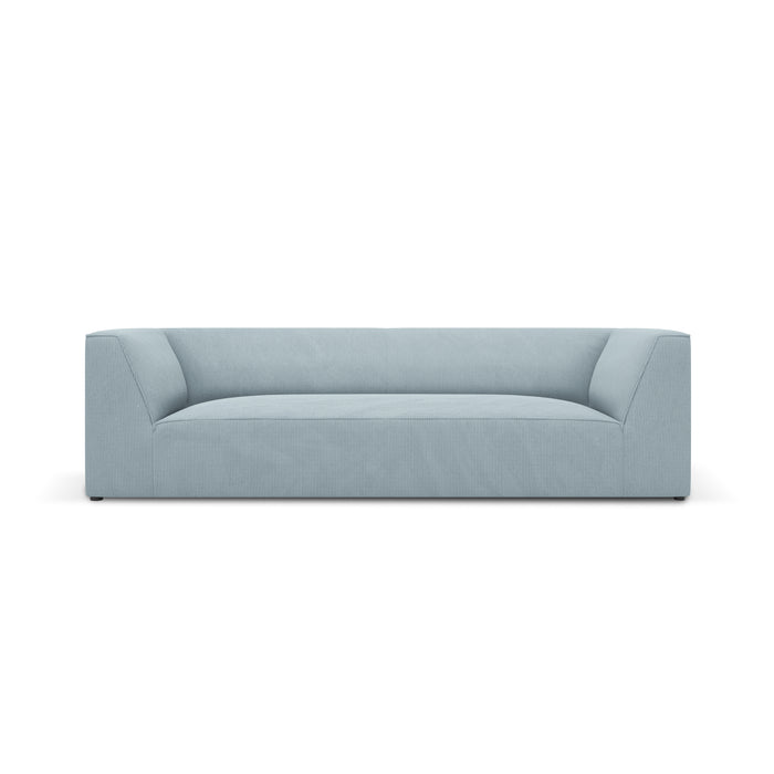 Windsor & Co Sao 3-zitsbank - Ribstof - Lichtblauw