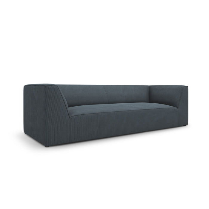 Windsor & Co Sao 3-zitsbank - Ribstof - Blauw