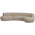 WOOOD Batavier Bank - Polyester - Naturel - 75x336x180