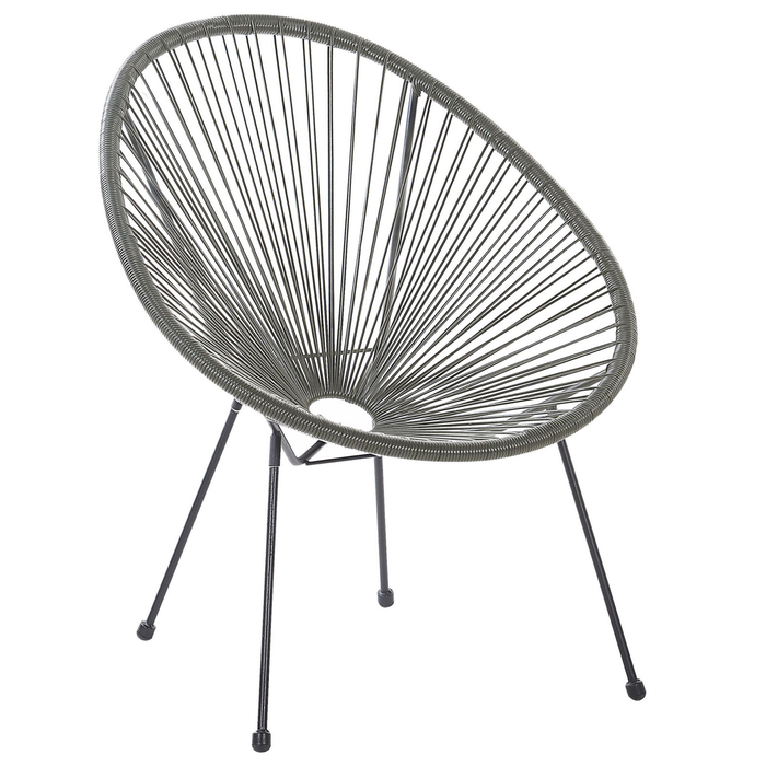 Beliani - ACAPULCO II - Bistroset voor 2 - Grijs - PE rotan
