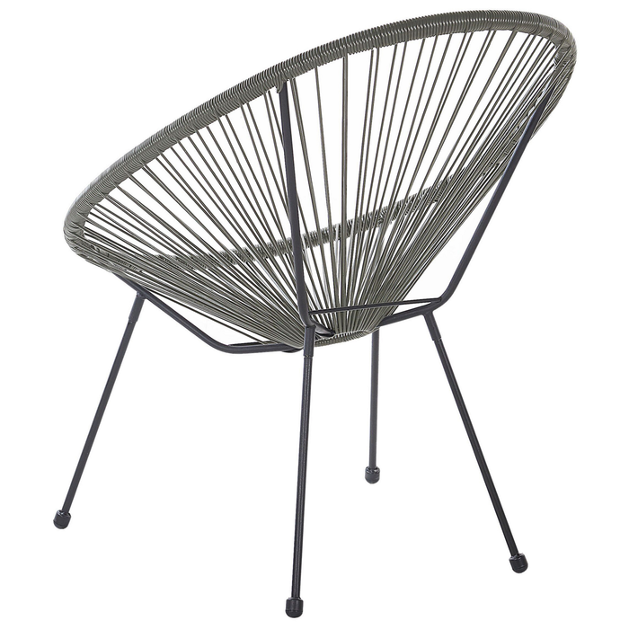 Beliani - ACAPULCO II - Bistroset voor 2 - Grijs - PE rotan