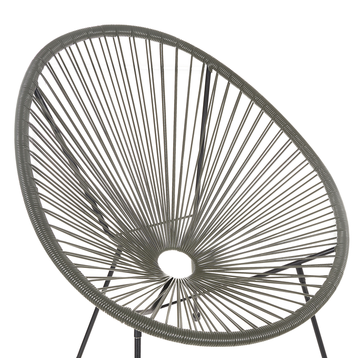 Beliani - ACAPULCO II - Bistroset voor 2 - Grijs - PE rotan