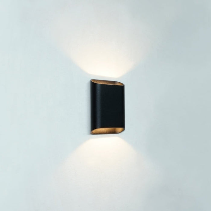 Artdelight Wandlamp Diaz-S Zwart Led 2 x 3Watt IP65