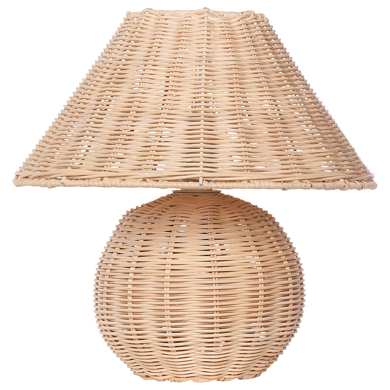 Beliani - CINDER - Tafellamp - Naturel - Rotan